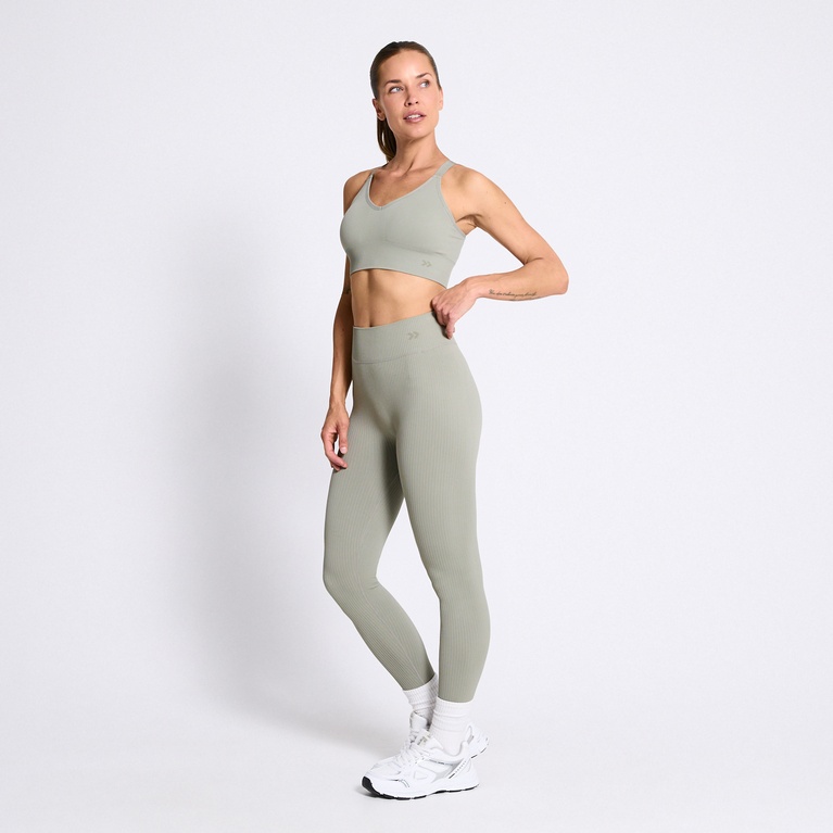Ribbed training tights "Epic Tights Seamless" Calm Army